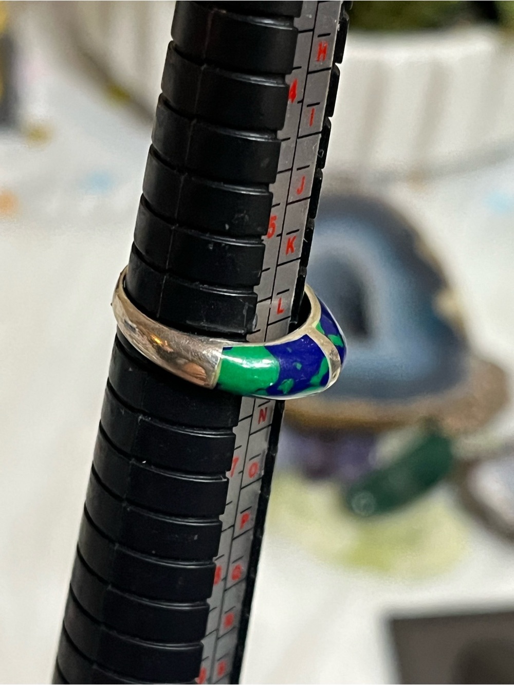 Sterling Azurite Ring - Picture 12 of 14